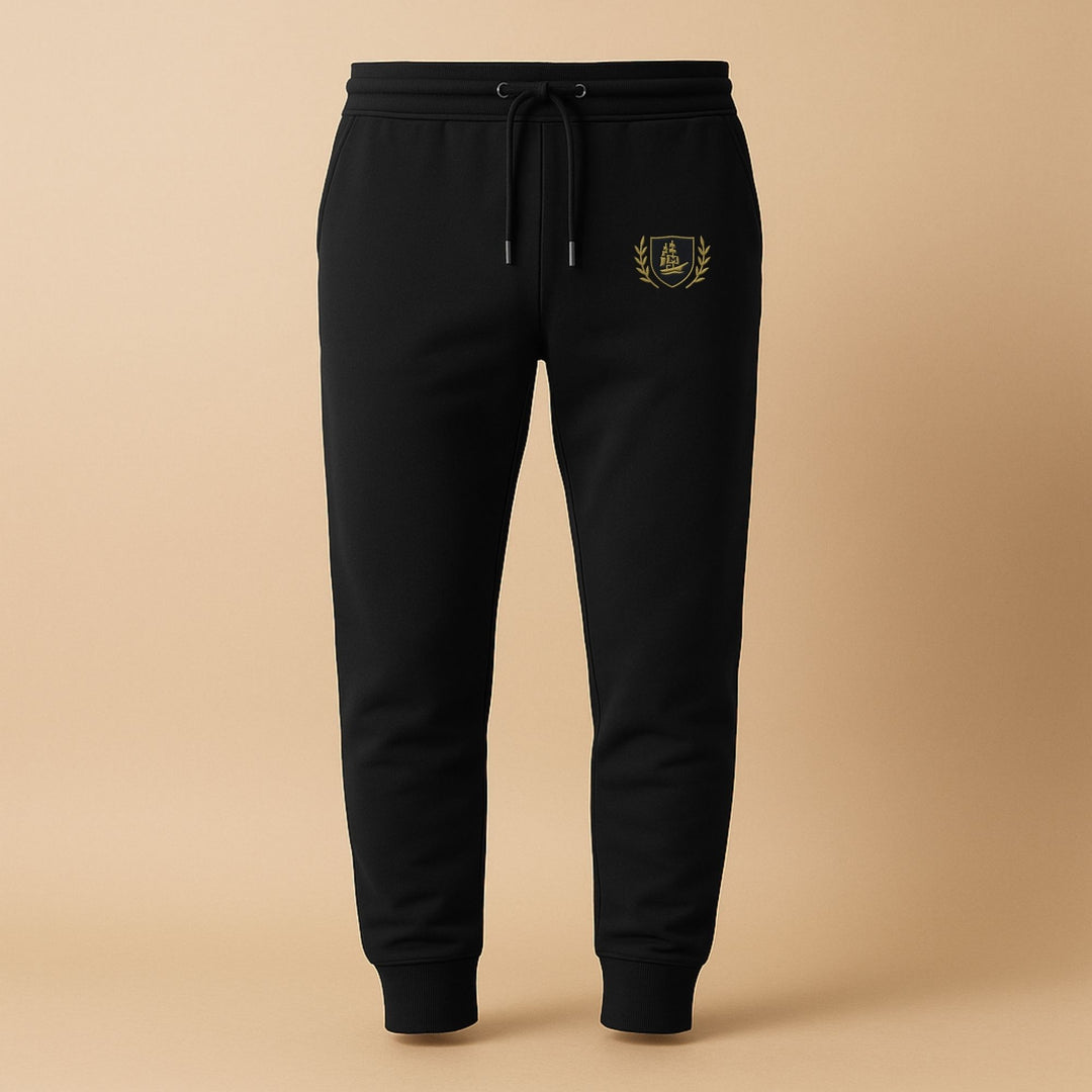 Mariluma Insignia Jogger – Biologisch Katoenen Sweatpants met Geborduurd Logo