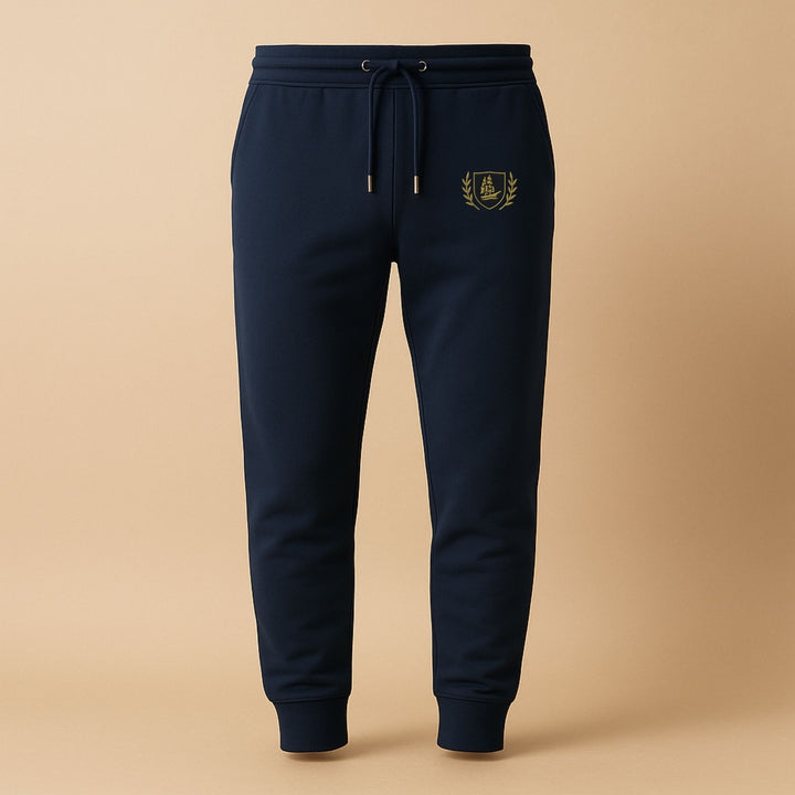 Mariluma Insignia Jogger – Biologisch Katoenen Sweatpants met Geborduurd Logo
