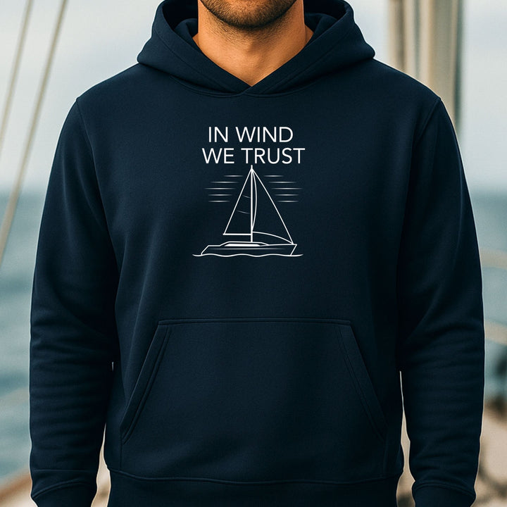 In Wind we trust - Unisex Premium Biologische Hoodie
