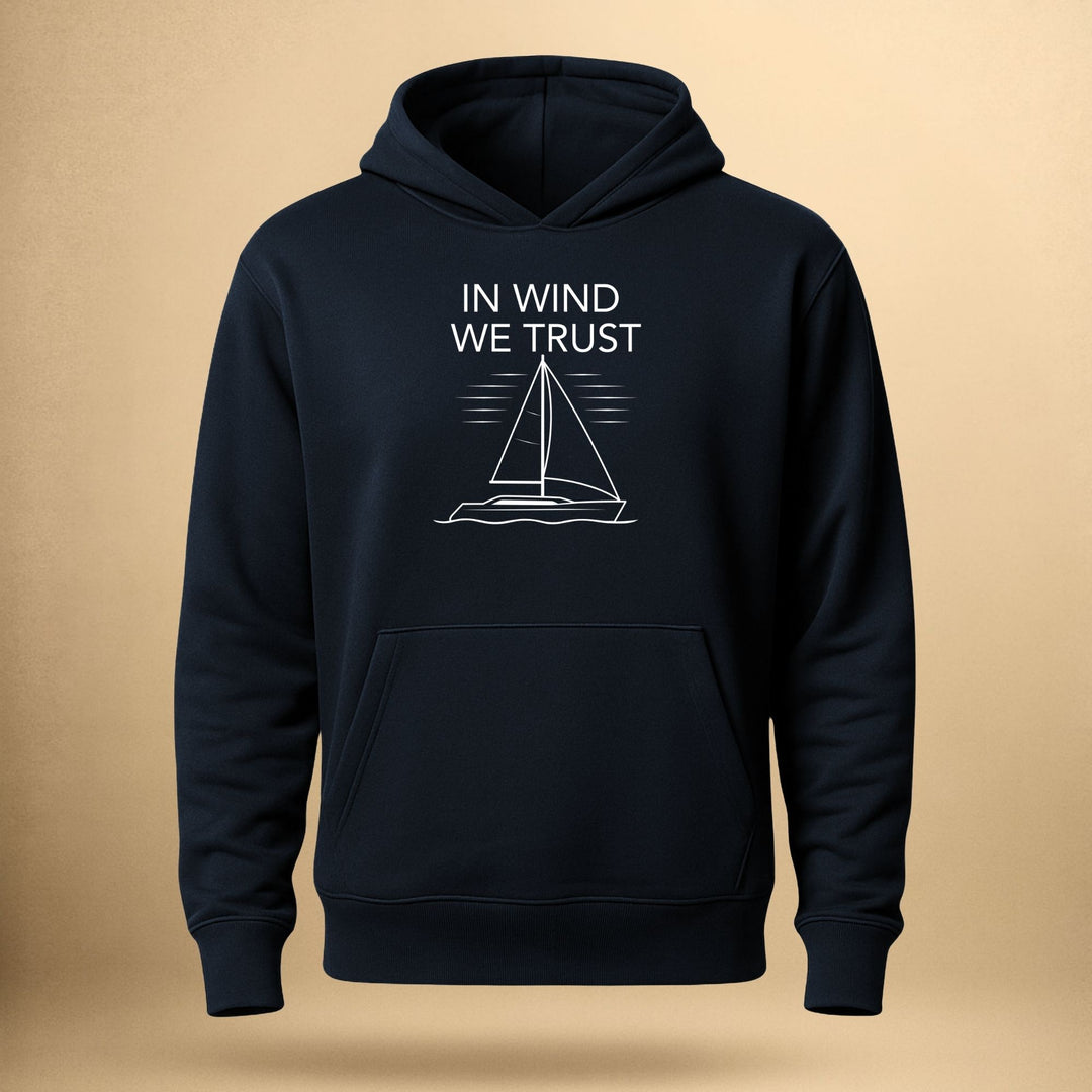 In Wind we trust - Unisex Premium Biologische Hoodie