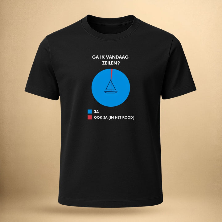 Ga ik vandaag zeilen? - Unisex Premium Biologisch Shirt