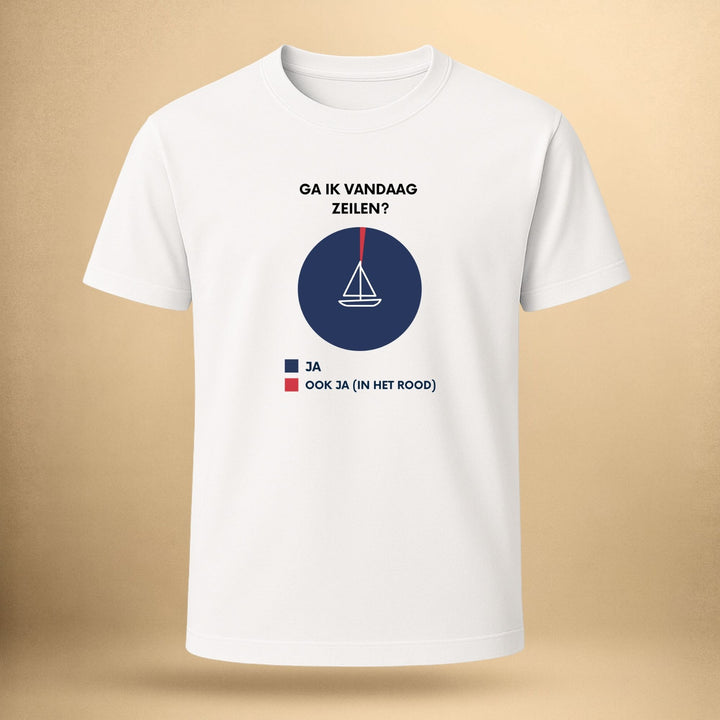 Ga ik vandaag zeilen? - Unisex Premium Biologisch Shirt