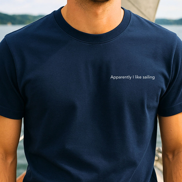 Blijkbaar hou ik van zeilen - Unisex Premium Biologisch Shirt