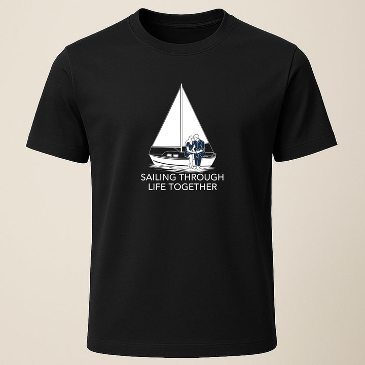 Samen Door Het Leven Zeilen – Unisex Premium Biologisch Shirt
