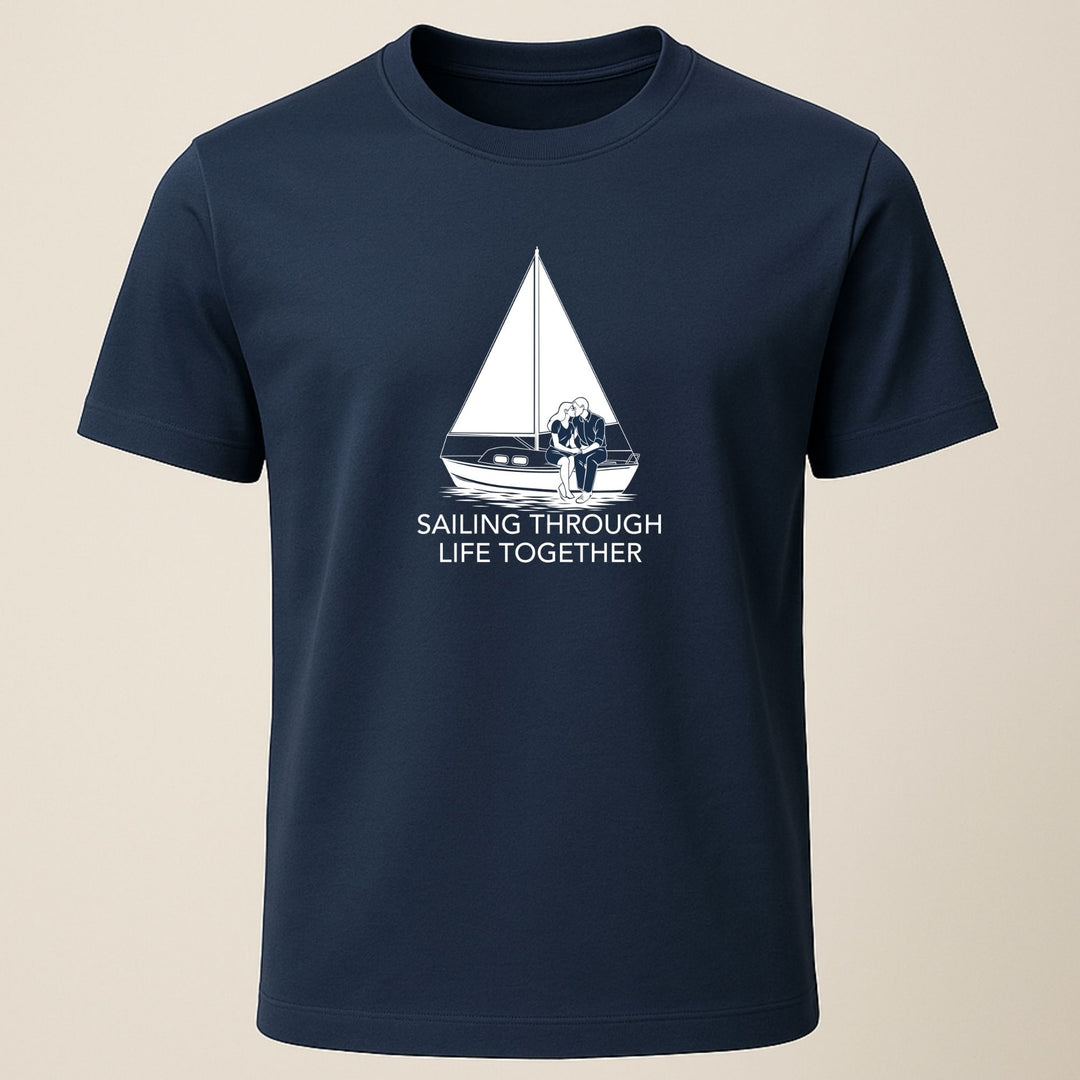 Samen Door Het Leven Zeilen – Unisex Premium Biologisch Shirt