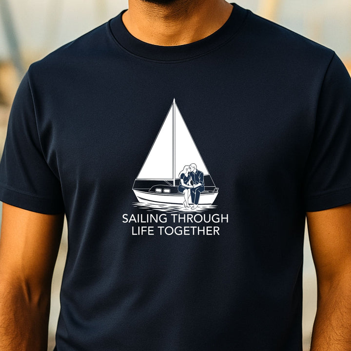 Samen Door Het Leven Zeilen – Unisex Premium Biologisch Shirt