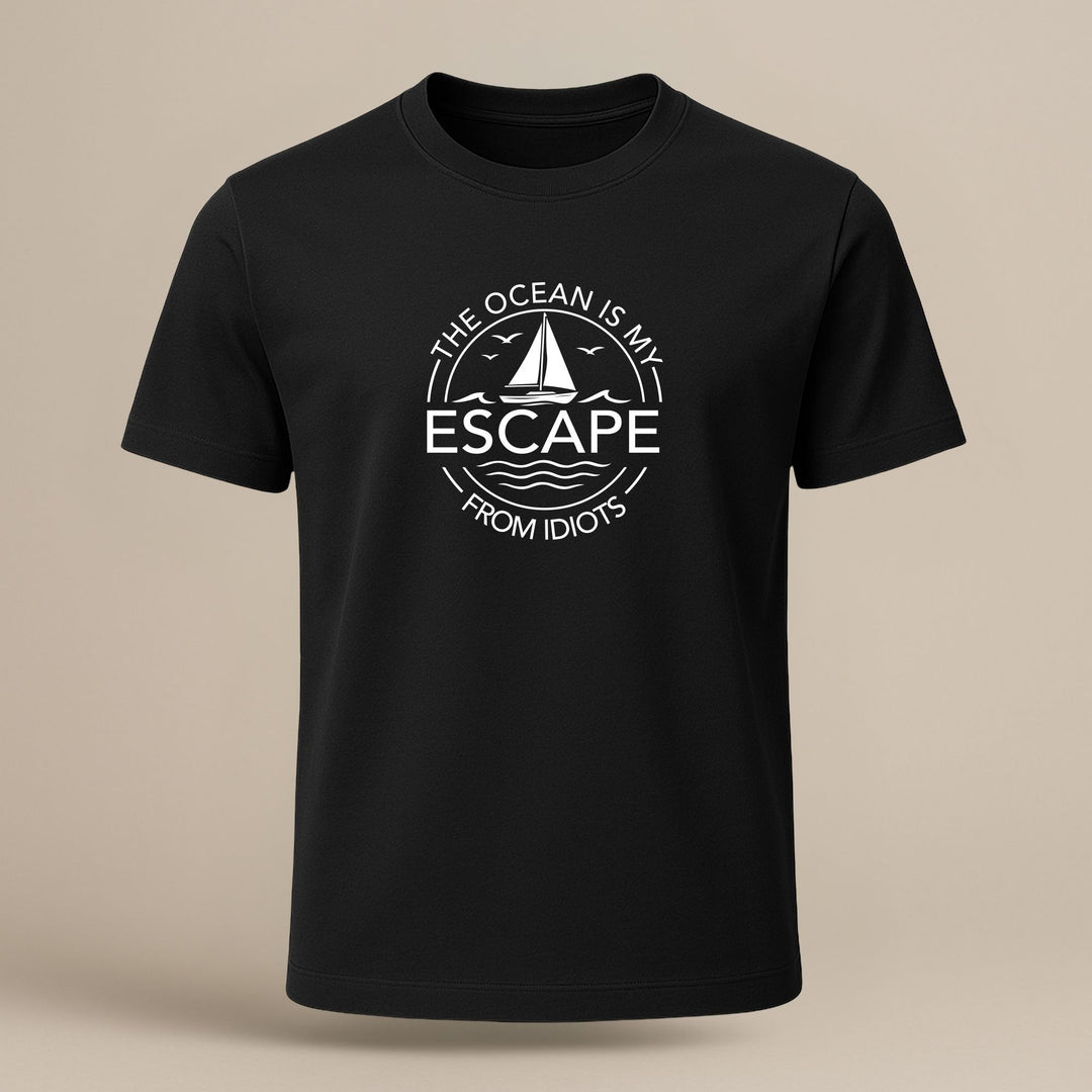 De Oceaan is mijn Ontsnapping van Idioten. - Unisex Premium Bio Shirt