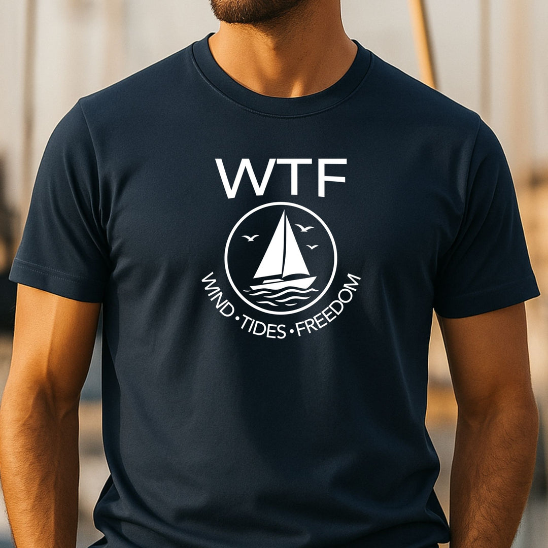 WTF Wind Tides Vrijheid - Biologisch T-shirt