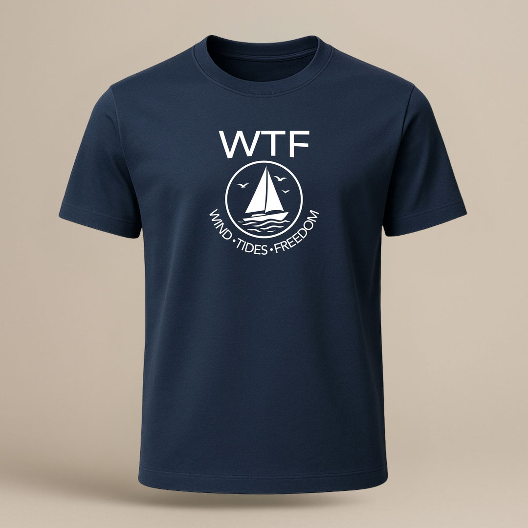 WTF Wind Tides Vrijheid - Biologisch T-shirt