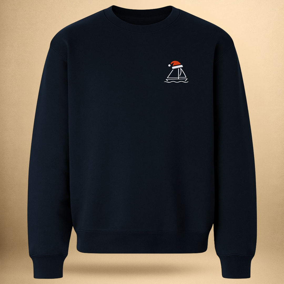 Santa Zeilboot - Unisex Biologisch Sweatshirt