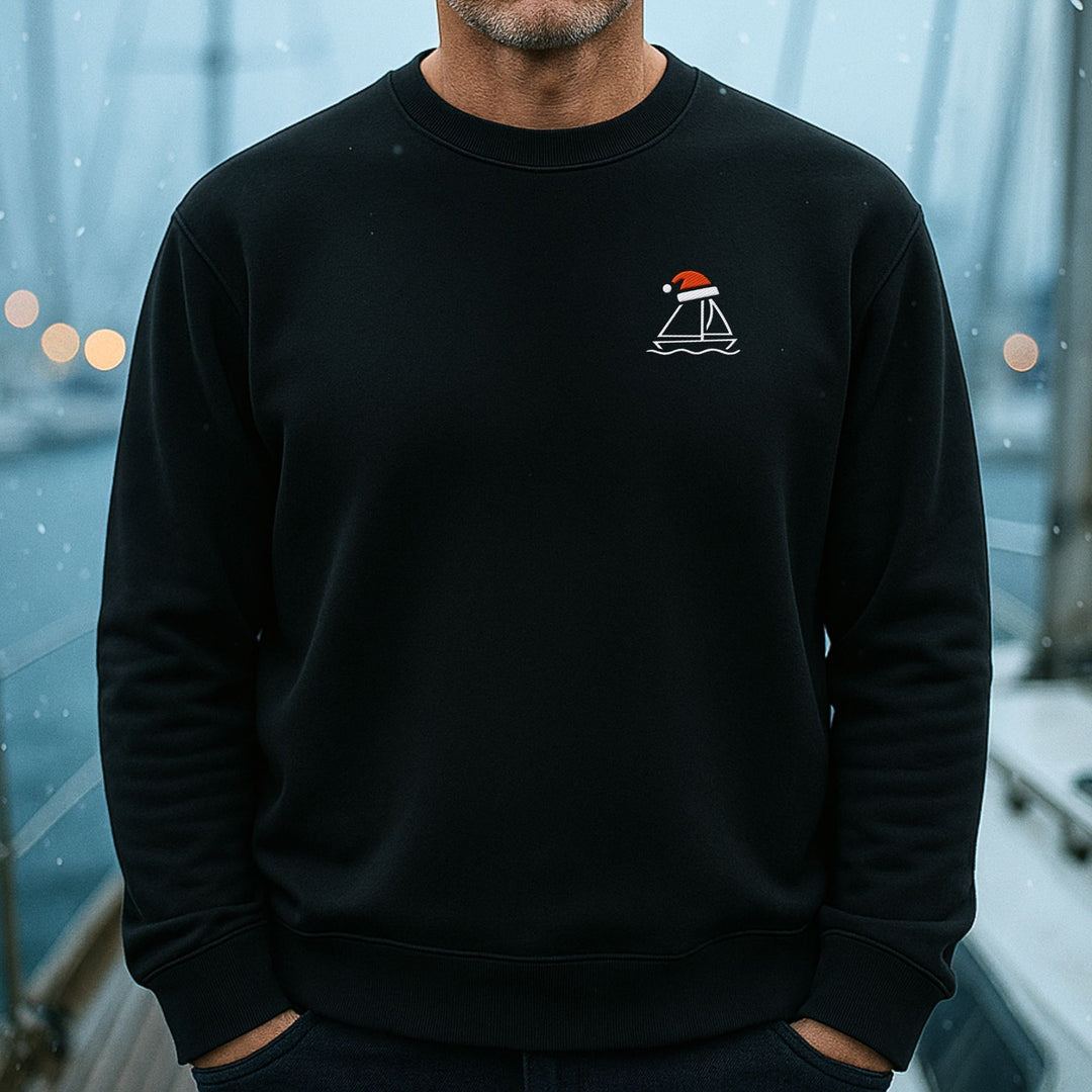 Santa Zeilboot - Unisex Biologisch Sweatshirt