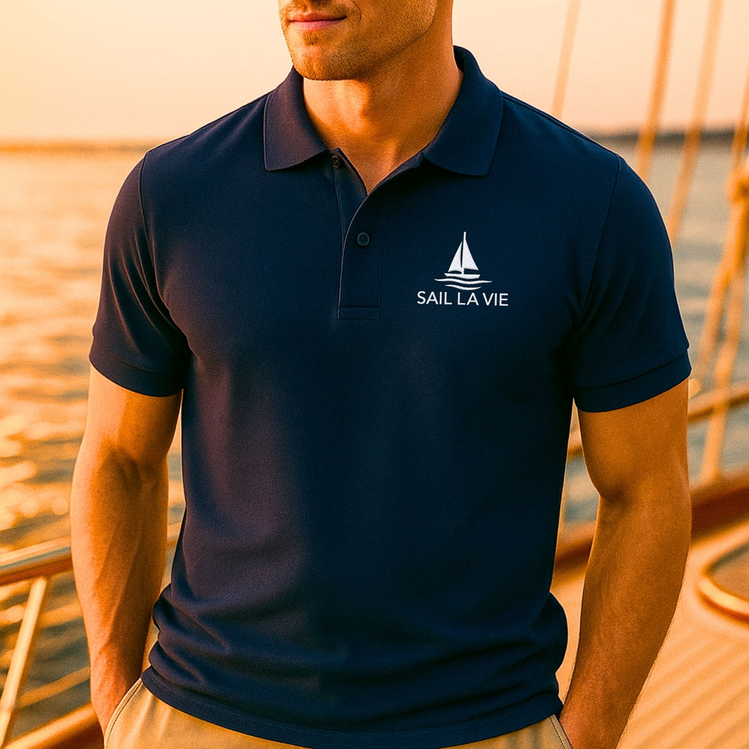 Sail La Vie – Unisex Premium Biologische Polo