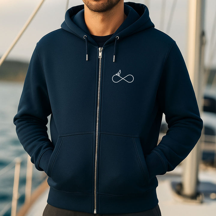 Endless Sailing stick - Unisex Bio Zip Hoodie